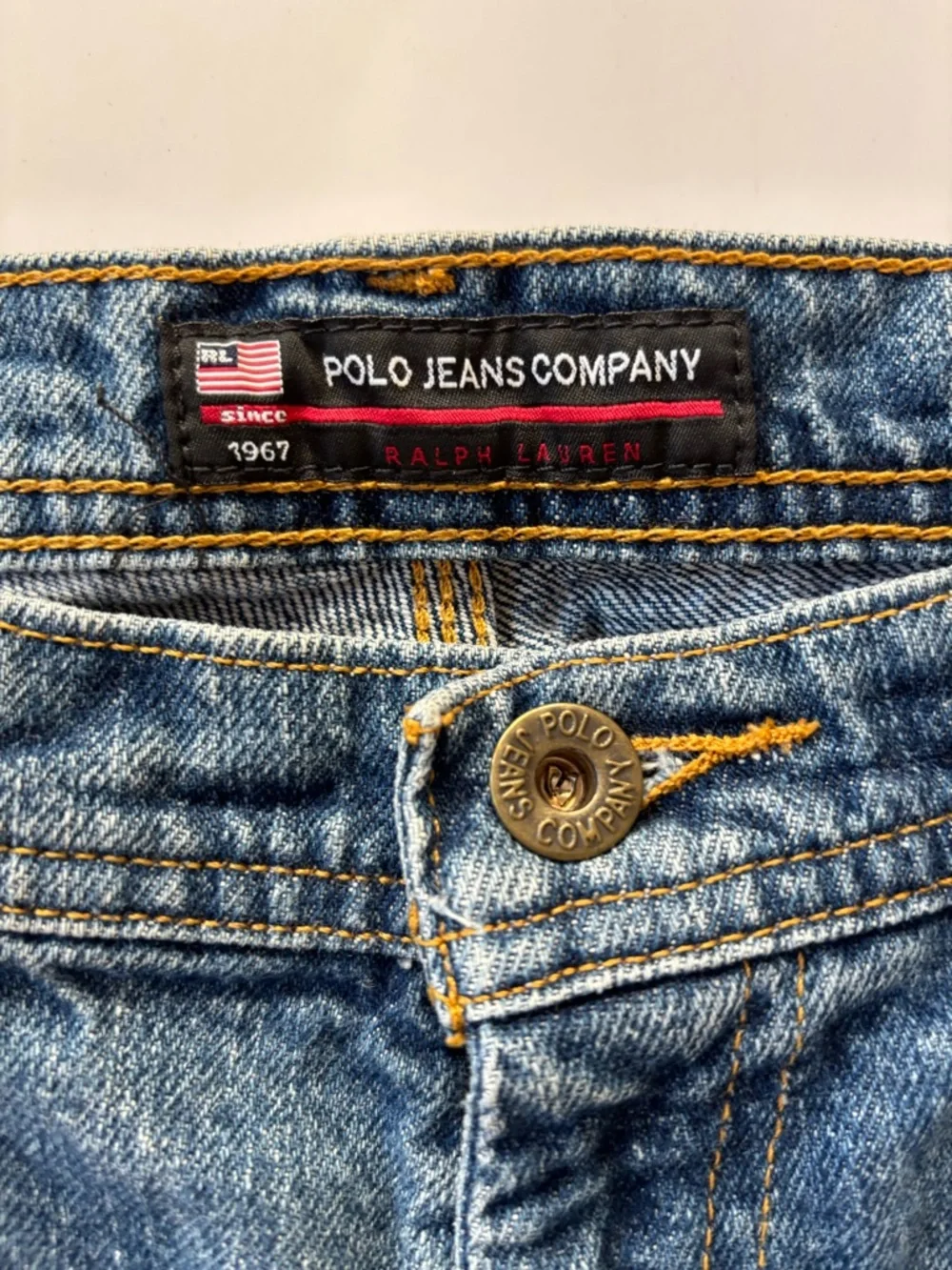 Vintage Polo by Ralph Lauren Men's Classic Carpenter Jeans with Logo 32 x 32